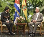 Canel y Evo Morales